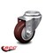 Service Caster 3 Inch Maroon Polyurethane Wheel Swivel Bolt Hole Caster SCC-BH20S314-PPUB-MRN - alternate 5